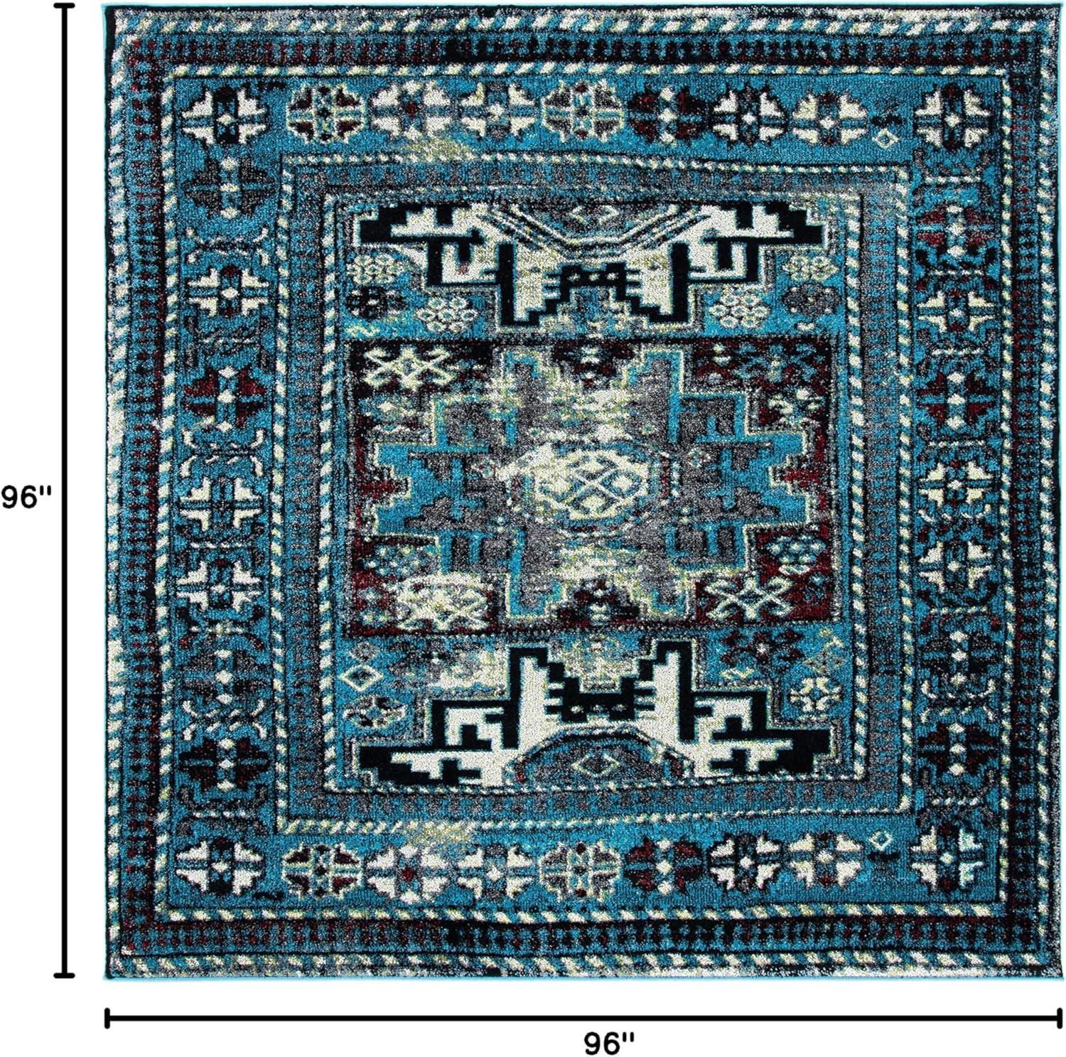 image:imageSAFAVIEH Vintage Hamadan Collection Area Rug 8 x 10 Red amp Multi Oriental Traditional Persian Design NonShedding amp Easy Care Ideal for High Traffic Areas in Living Room Bedroom VTH213ALight BlueBlack