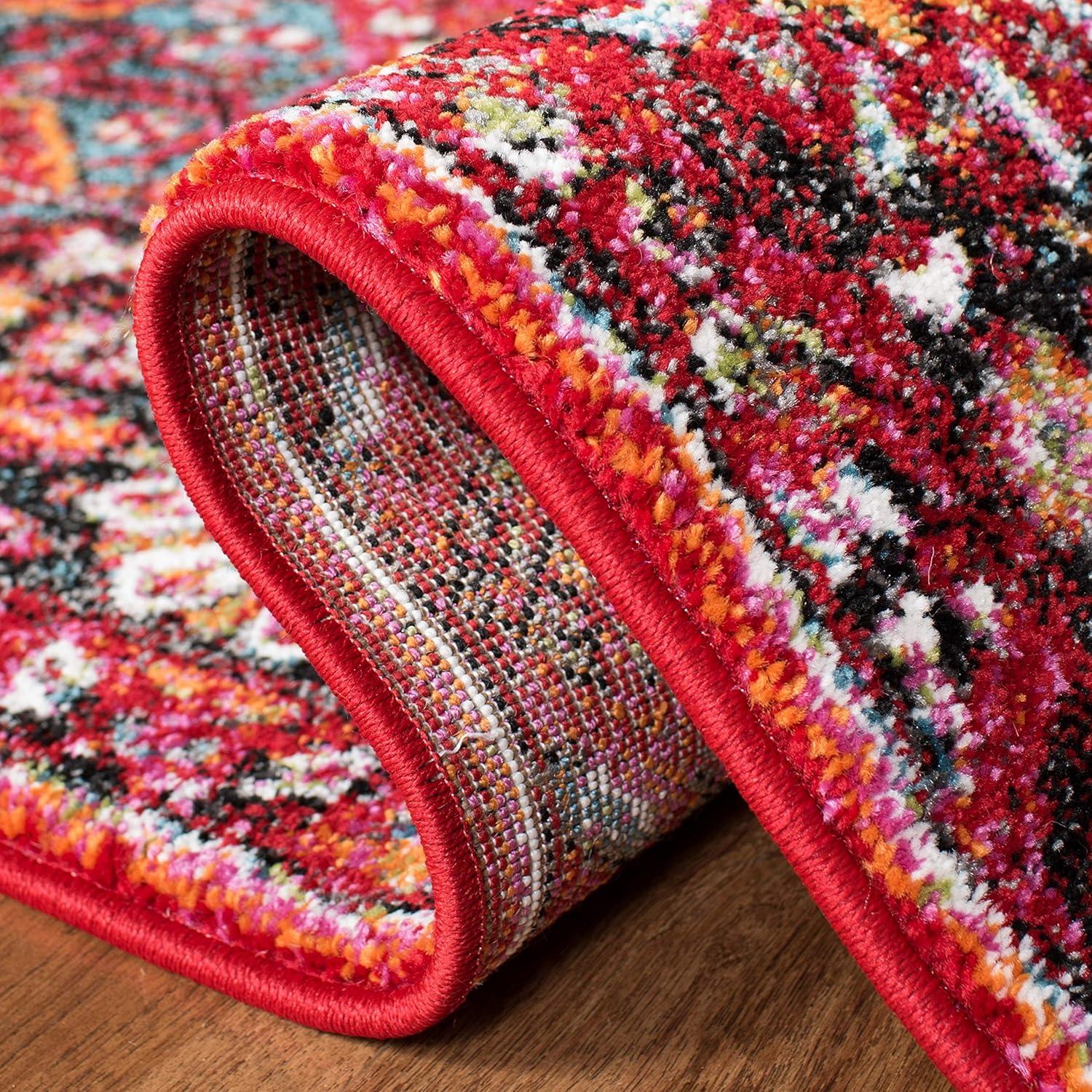 image:imageSAFAVIEH Vintage Hamadan Collection Area Rug 8 x 10 Red amp Multi Oriental Traditional Persian Design NonShedding amp Easy Care Ideal for High Traffic Areas in Living Room Bedroom VTH222ARedMulti