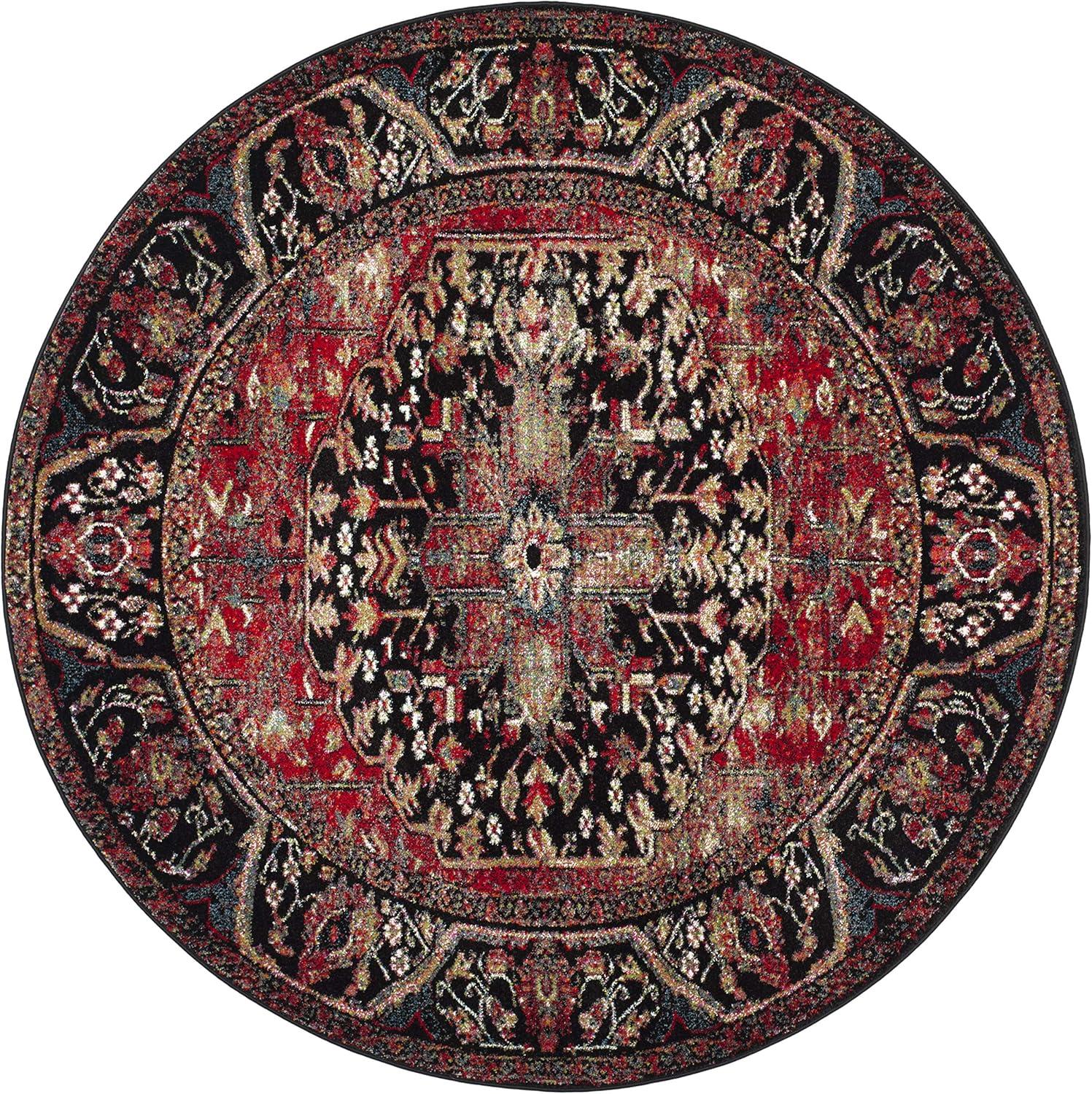 image:imageSAFAVIEH Vintage Hamadan Collection Area Rug 8 x 10 Red amp Multi Oriental Traditional Persian Design NonShedding amp Easy Care Ideal for High Traffic Areas in Living Room Bedroom VTH215ARedMulti