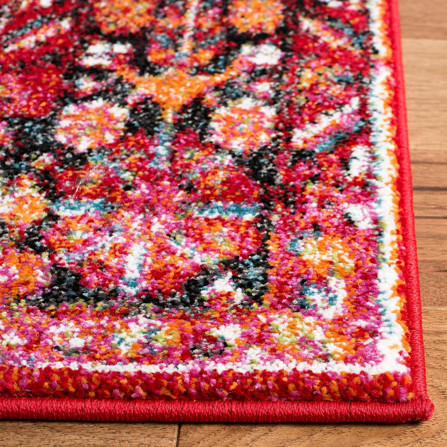image:imageSAFAVIEH Vintage Hamadan Collection Area Rug 8 x 10 Red amp Multi Oriental Traditional Persian Design NonShedding amp Easy Care Ideal for High Traffic Areas in Living Room Bedroom VTH222ARedMulti