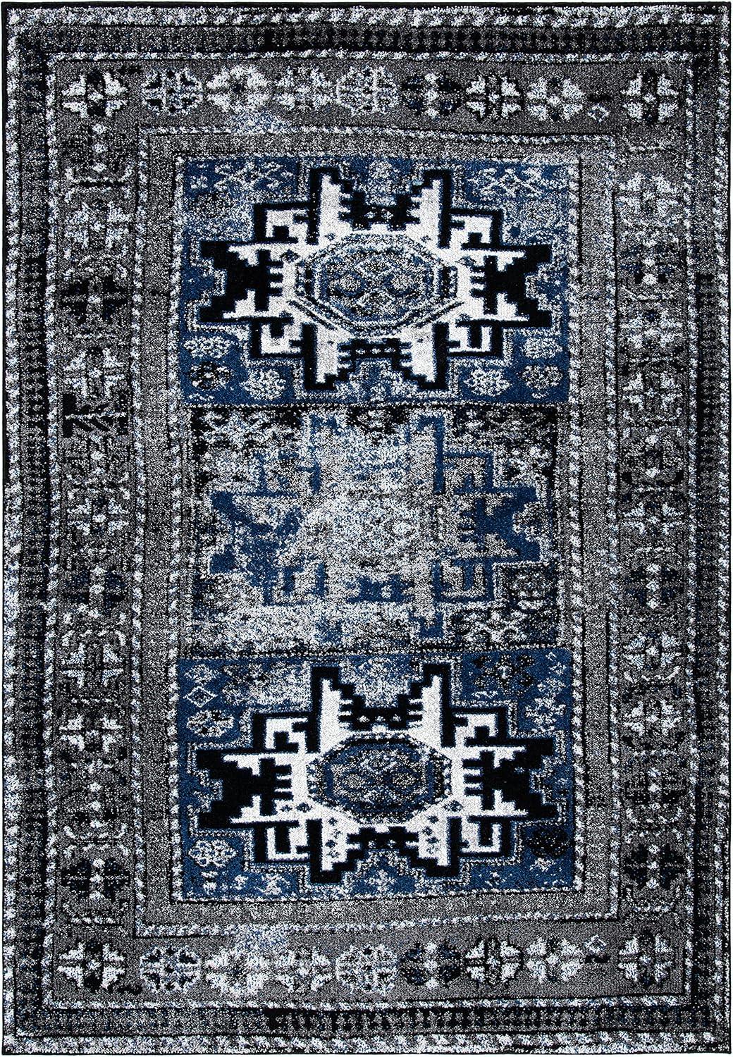 image:imageSAFAVIEH Vintage Hamadan Collection Area Rug 8 x 10 Red amp Multi Oriental Traditional Persian Design NonShedding amp Easy Care Ideal for High Traffic Areas in Living Room Bedroom VTH213AGreyBlue
