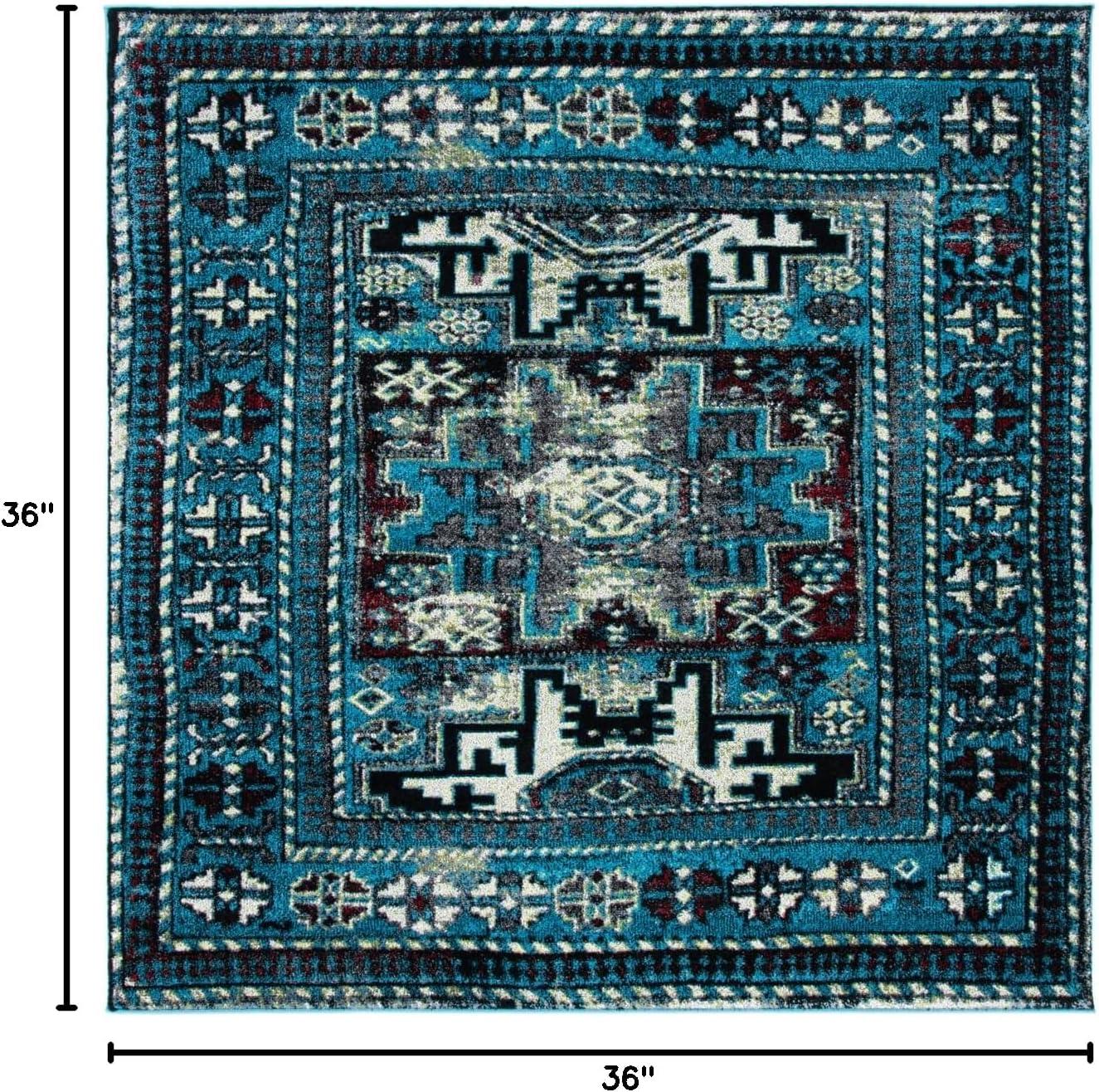 image:imageSAFAVIEH Vintage Hamadan Collection Area Rug 8 x 10 Red amp Multi Oriental Traditional Persian Design NonShedding amp Easy Care Ideal for High Traffic Areas in Living Room Bedroom VTH213ALight BlueBlack