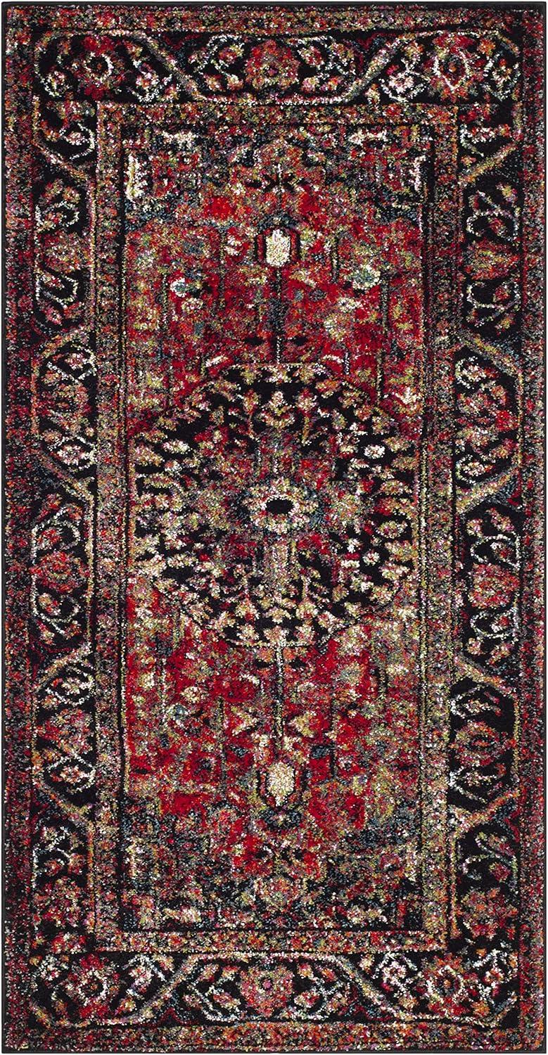 image:imageSAFAVIEH Vintage Hamadan Collection Area Rug 8 x 10 Red amp Multi Oriental Traditional Persian Design NonShedding amp Easy Care Ideal for High Traffic Areas in Living Room Bedroom VTH215ARedMulti
