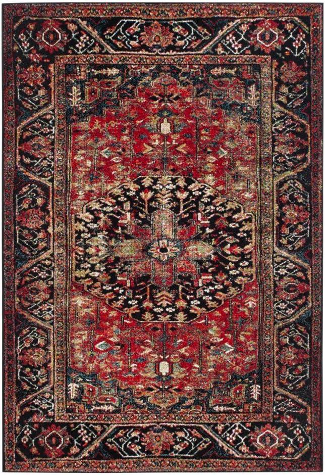image:imageSAFAVIEH Vintage Hamadan Collection Area Rug 8 x 10 Red amp Multi Oriental Traditional Persian Design NonShedding amp Easy Care Ideal for High Traffic Areas in Living Room Bedroom VTH215ARedMulti
