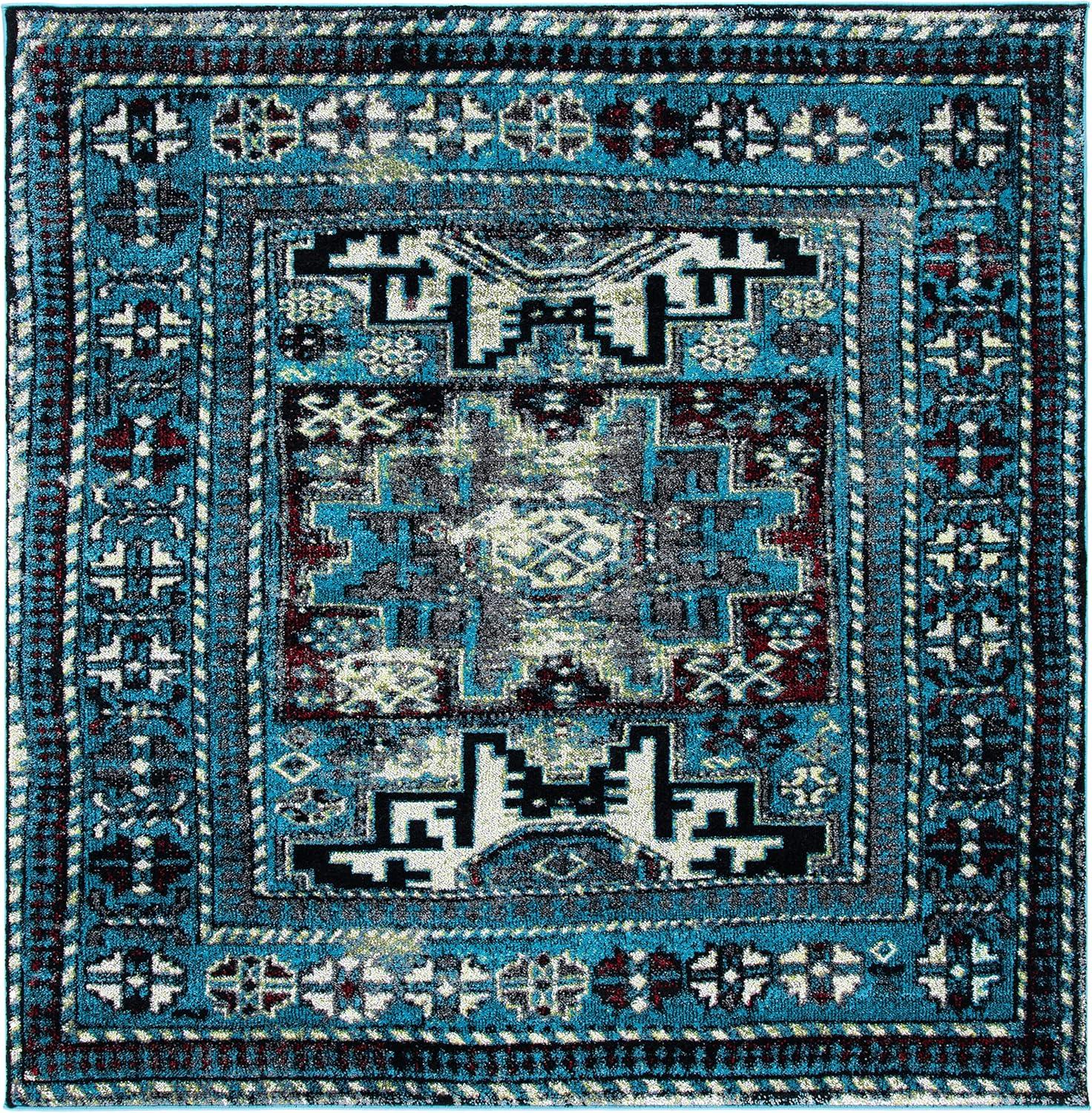image:imageSAFAVIEH Vintage Hamadan Collection Area Rug 8 x 10 Red amp Multi Oriental Traditional Persian Design NonShedding amp Easy Care Ideal for High Traffic Areas in Living Room Bedroom VTH213ALight BlueBlack