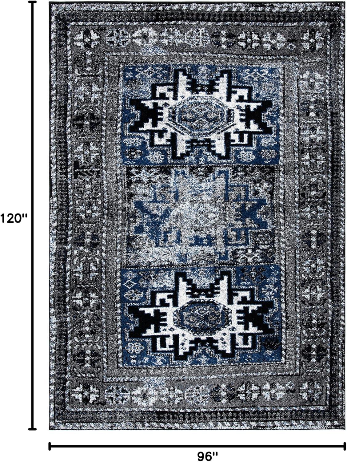 image:imageSAFAVIEH Vintage Hamadan Collection Area Rug 8 x 10 Red amp Multi Oriental Traditional Persian Design NonShedding amp Easy Care Ideal for High Traffic Areas in Living Room Bedroom VTH213AGreyBlue