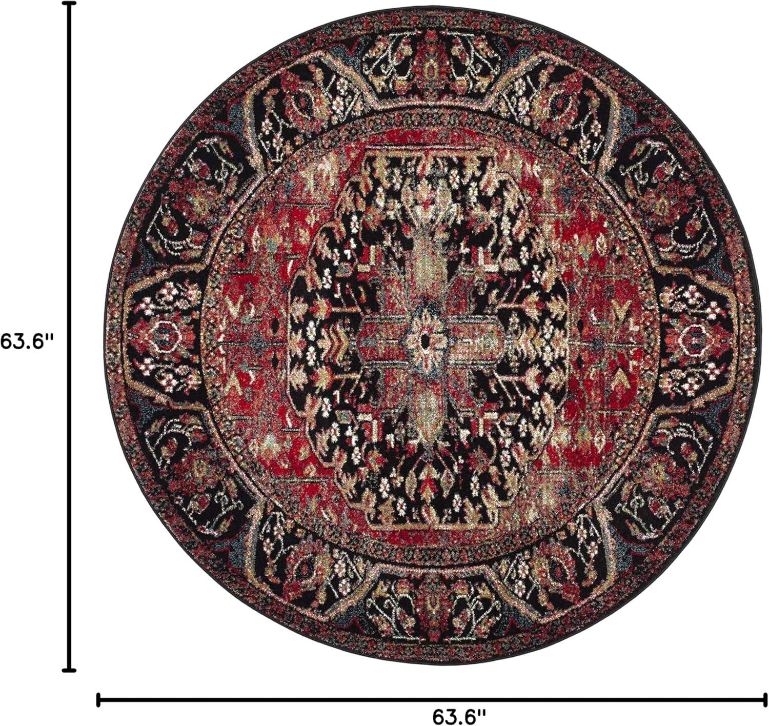 image:imageSAFAVIEH Vintage Hamadan Collection Area Rug 8 x 10 Red amp Multi Oriental Traditional Persian Design NonShedding amp Easy Care Ideal for High Traffic Areas in Living Room Bedroom VTH215ARedMulti
