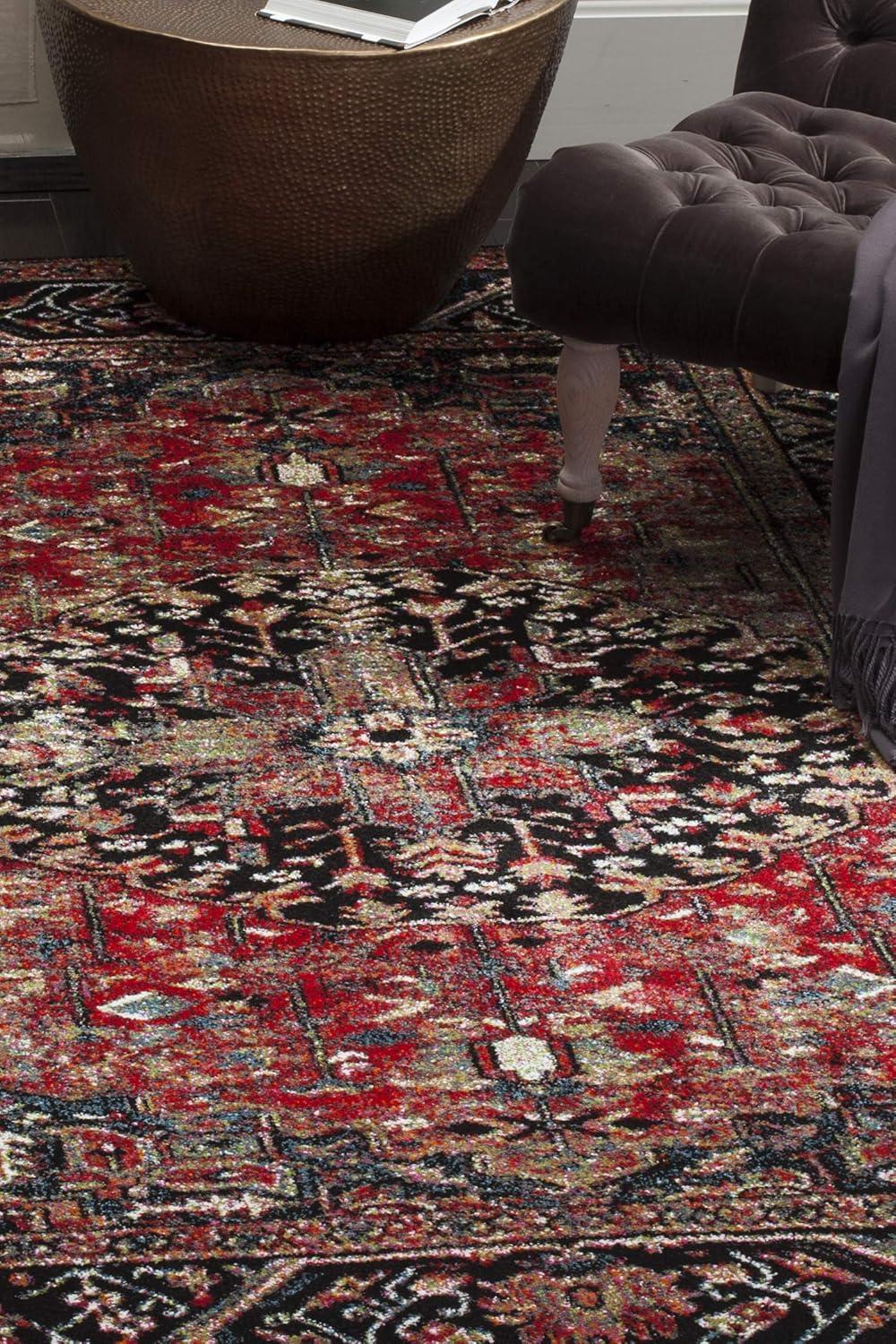 image:imageSAFAVIEH Vintage Hamadan Collection Area Rug 8 x 10 Red amp Multi Oriental Traditional Persian Design NonShedding amp Easy Care Ideal for High Traffic Areas in Living Room Bedroom VTH215ARedMulti
