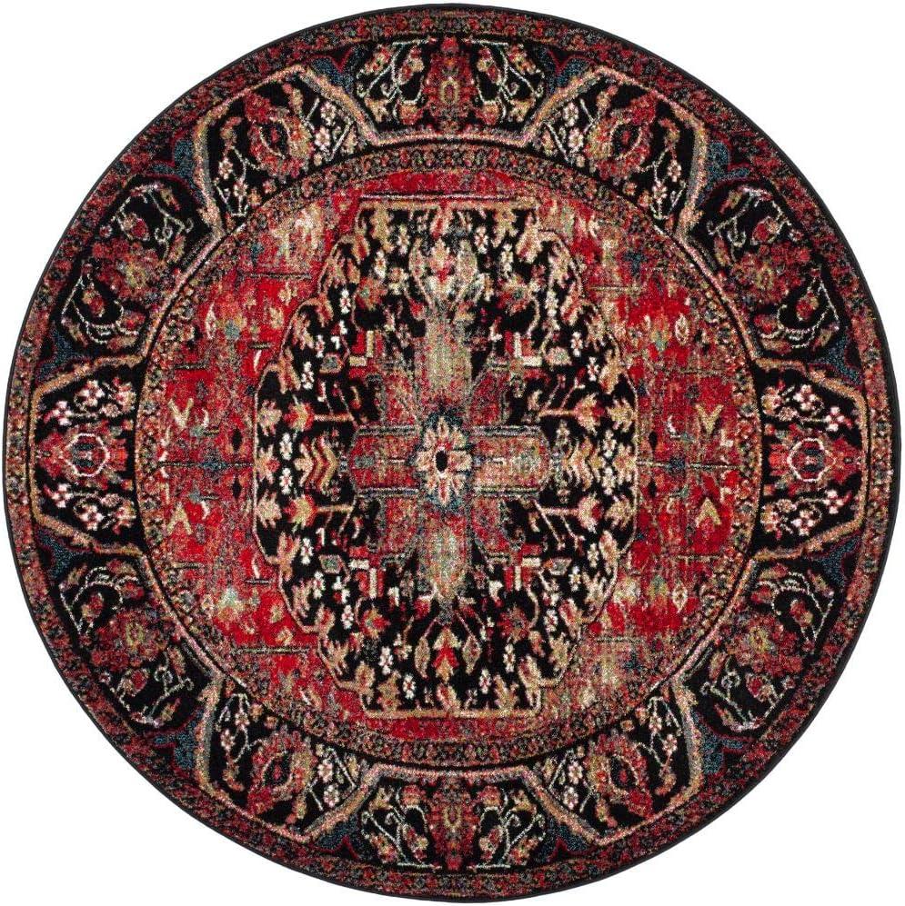 image:imageSAFAVIEH Vintage Hamadan Collection Area Rug 8 x 10 Red amp Multi Oriental Traditional Persian Design NonShedding amp Easy Care Ideal for High Traffic Areas in Living Room Bedroom VTH215ARedMulti
