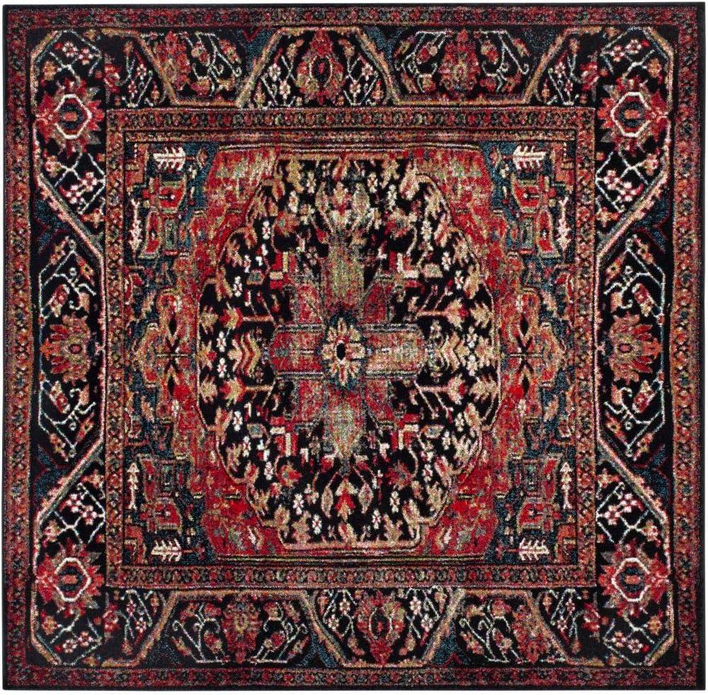 image:imageSAFAVIEH Vintage Hamadan Collection Area Rug 8 x 10 Red amp Multi Oriental Traditional Persian Design NonShedding amp Easy Care Ideal for High Traffic Areas in Living Room Bedroom VTH215ARedMulti