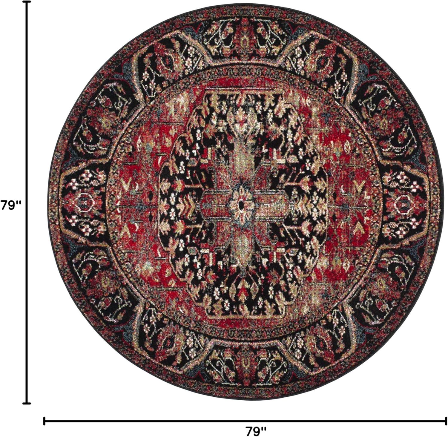 image:imageSAFAVIEH Vintage Hamadan Collection Area Rug 8 x 10 Red amp Multi Oriental Traditional Persian Design NonShedding amp Easy Care Ideal for High Traffic Areas in Living Room Bedroom VTH215ARedMulti