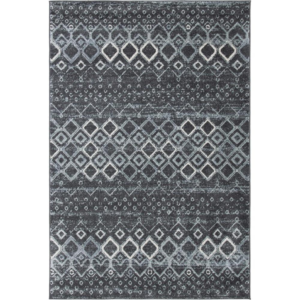 image:imageSAFAVIEH Amsterdam Collection Area Rug 8 x 10 Ivory amp Multi Moroccan Boho Design NonShedding amp Easy Care Ideal for High Traffic Areas in Living Room Bedroom AMS108KDark GreyLight Grey