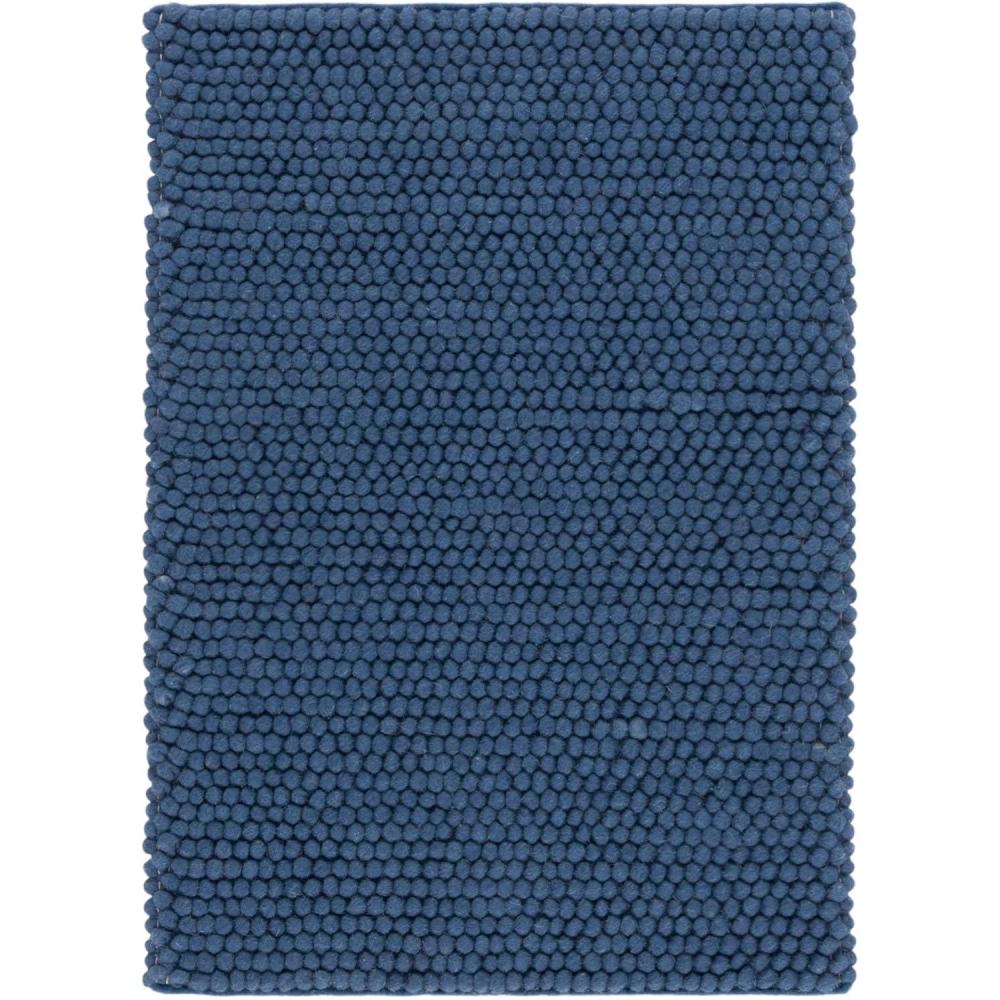 image:imageSAFAVIEH Area Rug 5x8  Natura Collection  Ivory Handmade Wool Blend Textured Design Ideal for Living Room Bedroom Dining Space NAT620ANavyBlue