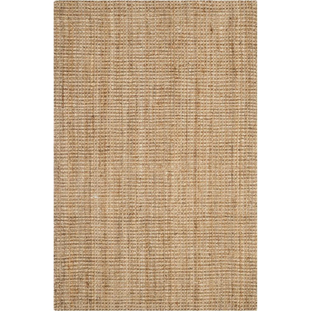 image:imageSAFAVIEH Area Rug 5x8 Natural Fiber Collection Natural Brown Handmade Jute amp Coir Farmhouse Style Chunky Textured Thick Pile NF747ANatural