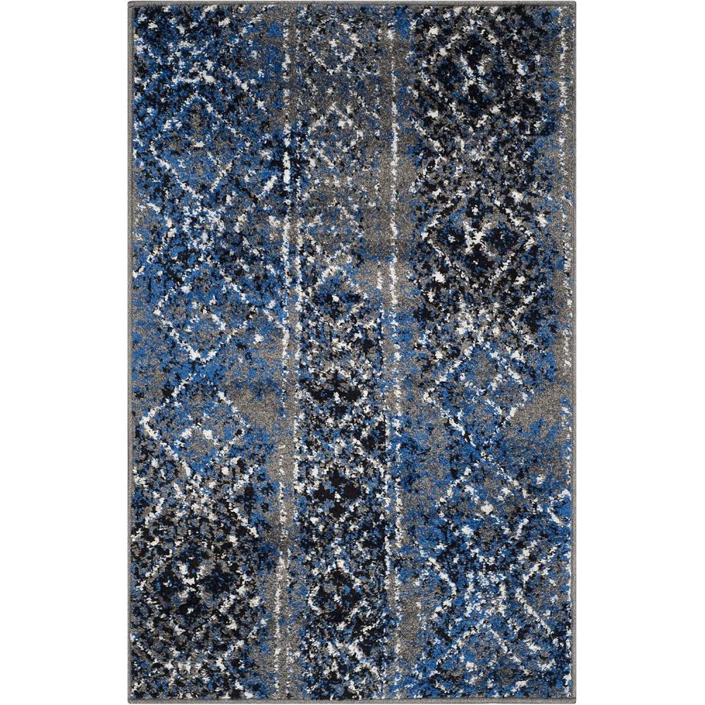image:imageSAFAVIEH Area Rug 8x10  Adirondack Collection  Large  Black amp Silver Moroccan Boho Design NonShedding amp Easy Cleaning Ideal for Living Room Bedroom Office Dining Space ADR111CSilverMulti
