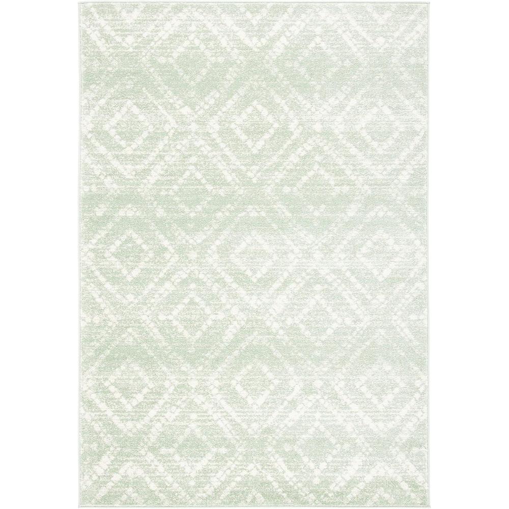 image:imageSAFAVIEH Area Rug 8x10  Adirondack Collection  Large  Ivory amp Light Blue Geometric Trellis Pattern NonShedding amp Easy Cleaning Ideal for Living Room Bedroom Office Dining Space ADR131TGreenIvory