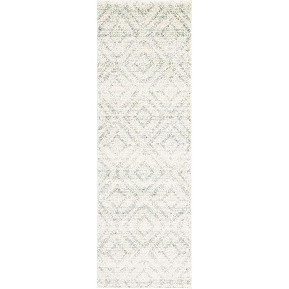 image:imageSAFAVIEH Area Rug 8x10 Adirondack Collection Large Ivory amp Light Blue Geometric Trellis Pattern NonShedding amp Easy Cleaning Ideal for Living Room Bedroom Office Dining Space ADR131TIvoryGreen
