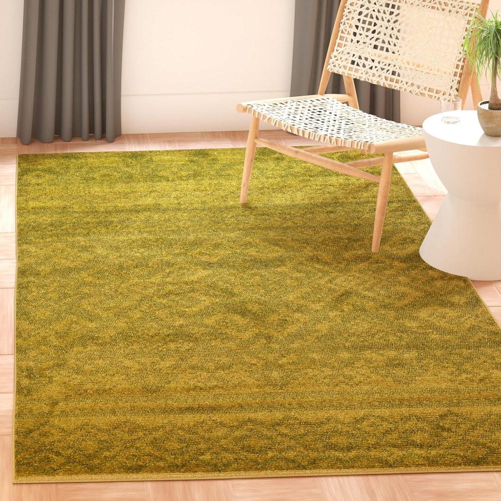 image:imageSAFAVIEH Area Rug 8x10 Adirondack Collection Large Ivory amp Silver Rustic Boho Design NonShedding amp Easy Cleaning Ideal for Living Room Bedroom Office Dining Space ADR107BGreenDark Green