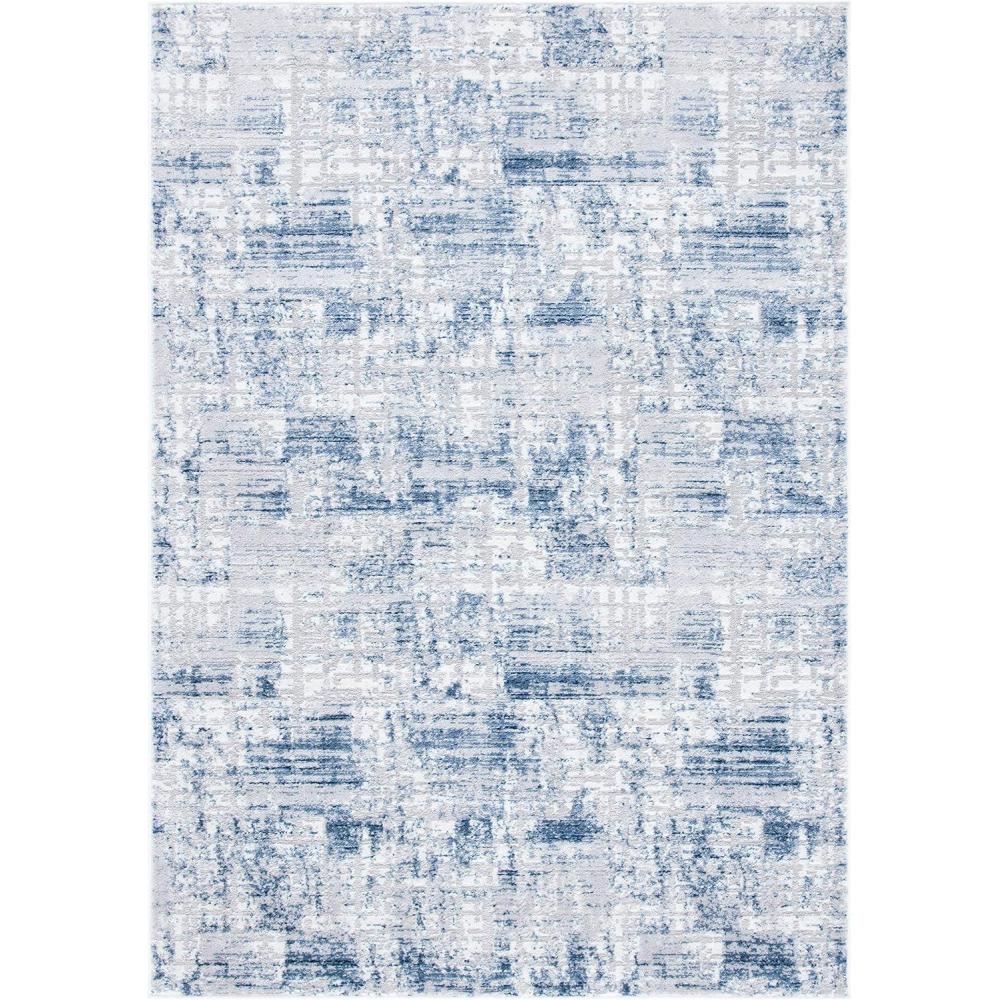 image:imageSAFAVIEH Area Rug 8x10 Amelia Collection Large Blue amp Grey Modern Design NonShedding amp Easy Cleaning Ideal for Living Room Bedroom Office Dining Space ALA786MNavyLight Grey