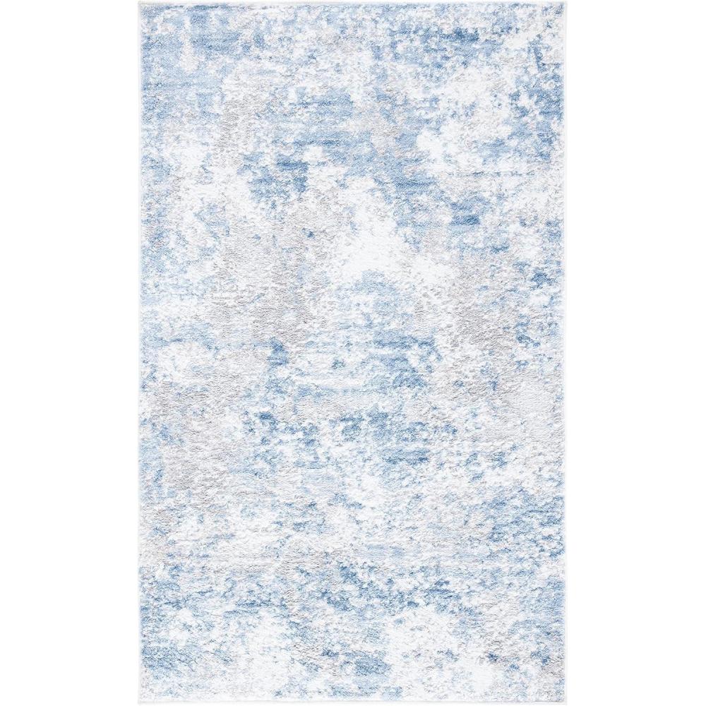 image:imageSAFAVIEH Area Rug 8x10 Amelia Collection Large Grey amp Ivory Modern Design NonShedding amp Easy Cleaning Ideal for Living Room Bedroom Office Dining Space ALA705GGreyBlue