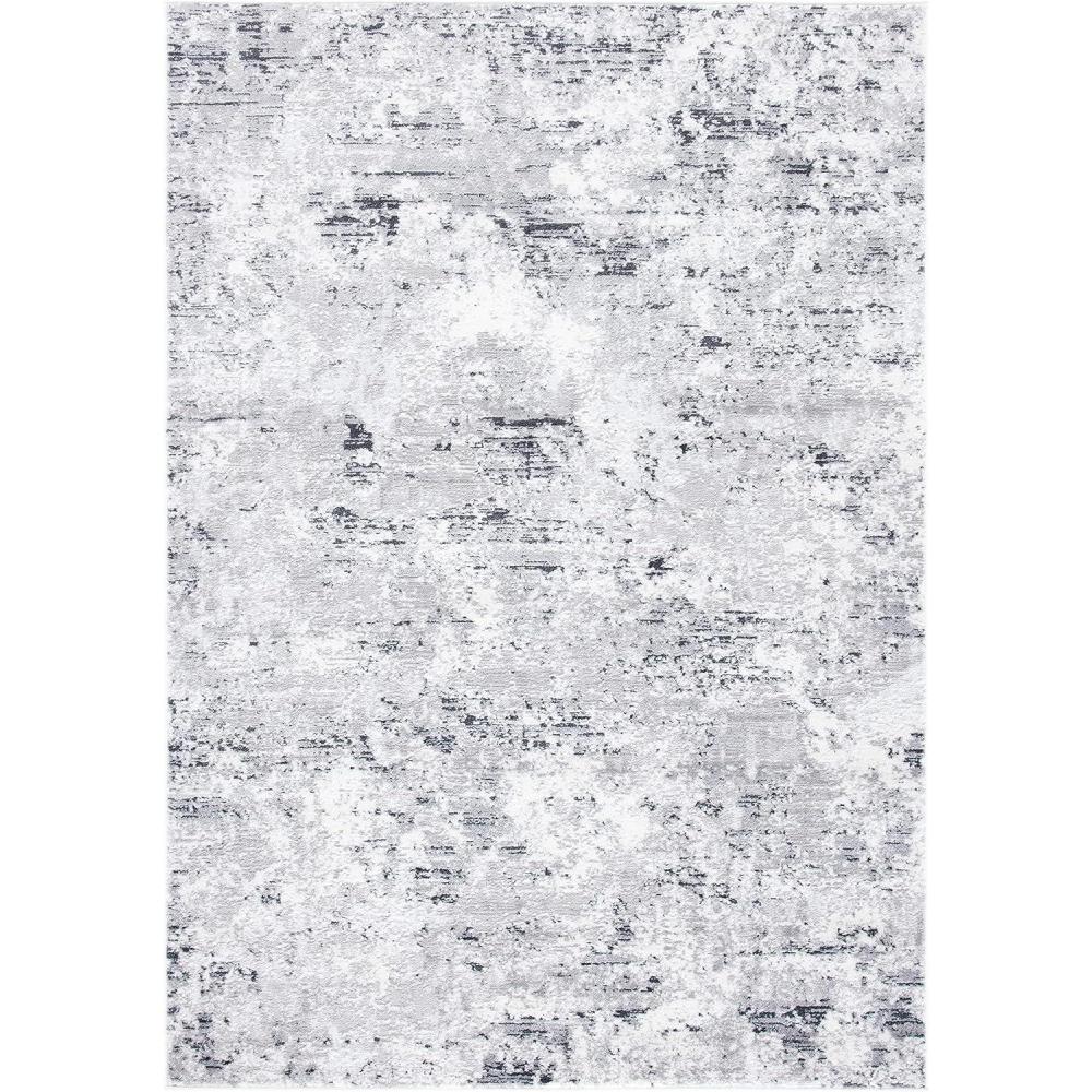 image:imageSAFAVIEH Area Rug 8x10 Amelia Collection Large Grey amp Ivory Modern Design NonShedding amp Easy Cleaning Ideal for Living Room Bedroom Office Dining Space ALA705GGreyIvory