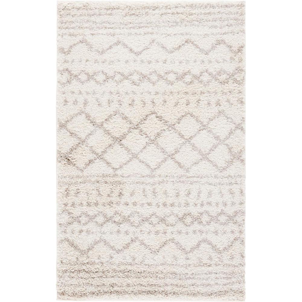 image:imageSAFAVIEH Area Rug 8x10 Arizona Shag Collection Large Ivory amp Beige Moroccan Boho Design NonShedding amp Easy to Clean Ideal for Living Room Bedroom Dining Space ASG741AIvoryBeige