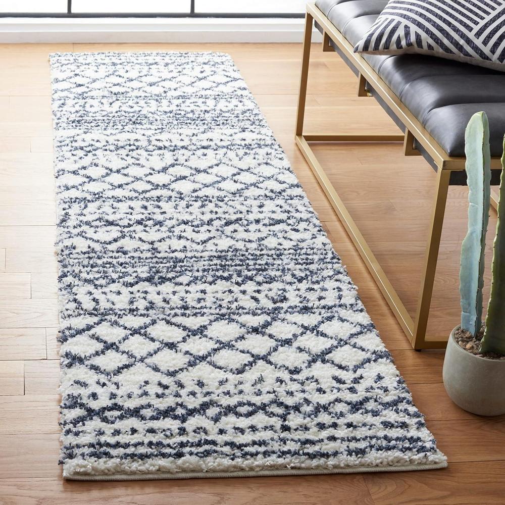 image:imageSAFAVIEH Area Rug 8x10 Arizona Shag Collection Large Ivory amp Beige Moroccan Boho Design NonShedding amp Easy to Clean Ideal for Living Room Bedroom Dining Space ASG741AIvorySlate