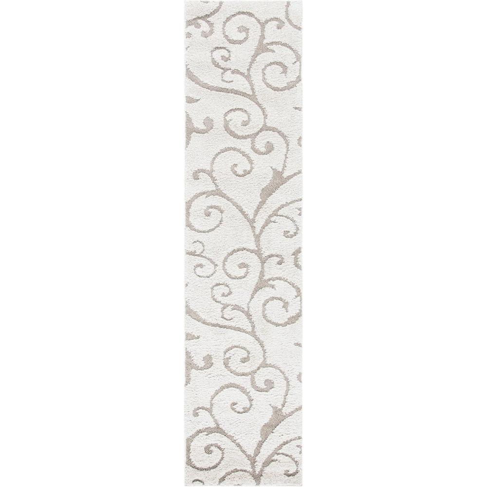 image:imageSAFAVIEH Area Rug 8x10 Florida Shag Collection Large Cream amp Blue Scroll Design NonShedding amp Easy to Clean HighLow Plush Pile Ideal for Living Room Bedroom Dining Space SG4551165IvoryBeige