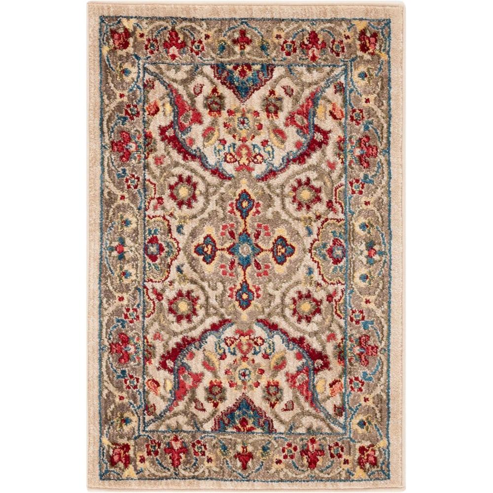 image:imageSAFAVIEH Area Rug 8x10 Kashan Collection Large Ivory amp Taupe Traditional Oriental Design NonShedding amp Easy Cleaning Ideal for Living Room Bedroom Office Dining Space KSN307AIvoryTaupe