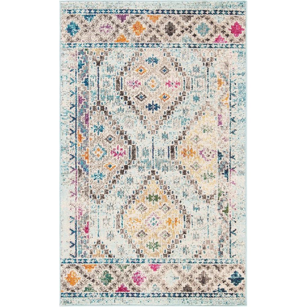 image:imageSAFAVIEH Area Rug 8x10 Madison Collection Large Black amp Yellow Boho Diamond Distressed Design NonShedding amp Easy Cleaning Ideal for Living Room Bedroom Office Dining Space MAD418ZBlueYellow