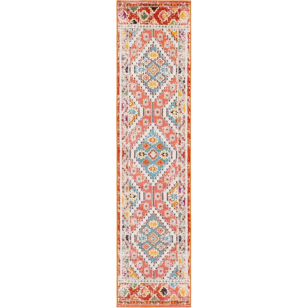 image:imageSAFAVIEH Area Rug 8x10 Madison Collection Large Black amp Yellow Boho Diamond Distressed Design NonShedding amp Easy Cleaning Ideal for Living Room Bedroom Office Dining Space MAD418ZRustPink