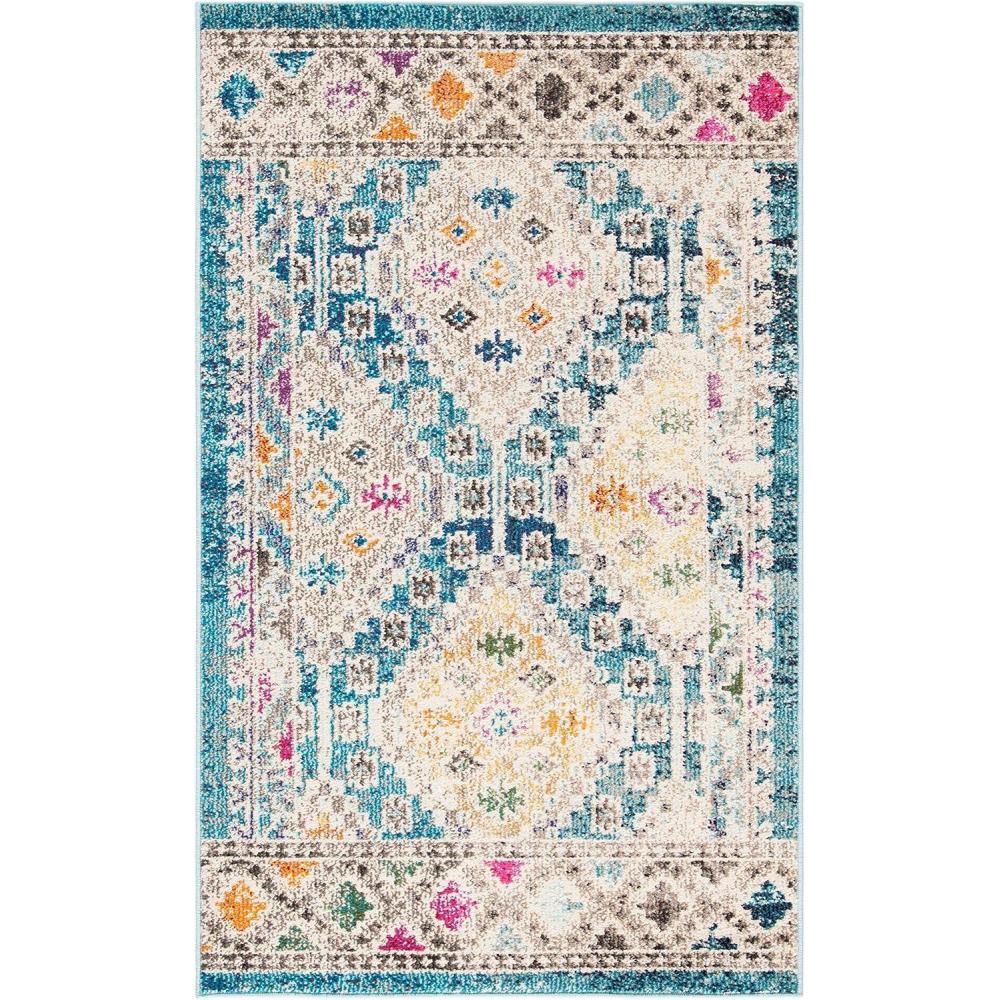 image:imageSAFAVIEH Area Rug 8x10 Madison Collection Large Black amp Yellow Boho Diamond Distressed Design NonShedding amp Easy Cleaning Ideal for Living Room Bedroom Office Dining Space MAD418ZDark BlueYellow