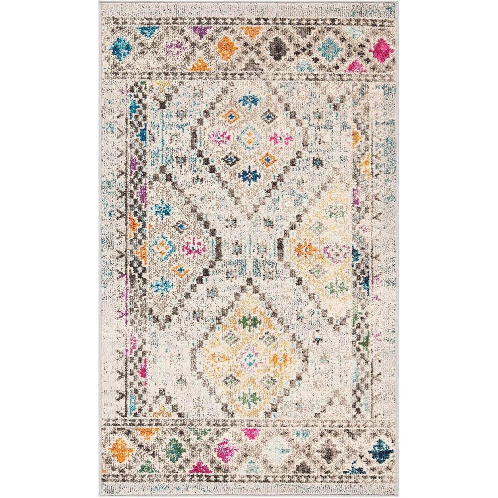 image:imageSAFAVIEH Area Rug 8x10 Madison Collection Large Black amp Yellow Boho Diamond Distressed Design NonShedding amp Easy Cleaning Ideal for Living Room Bedroom Office Dining Space MAD418ZGreyYellow