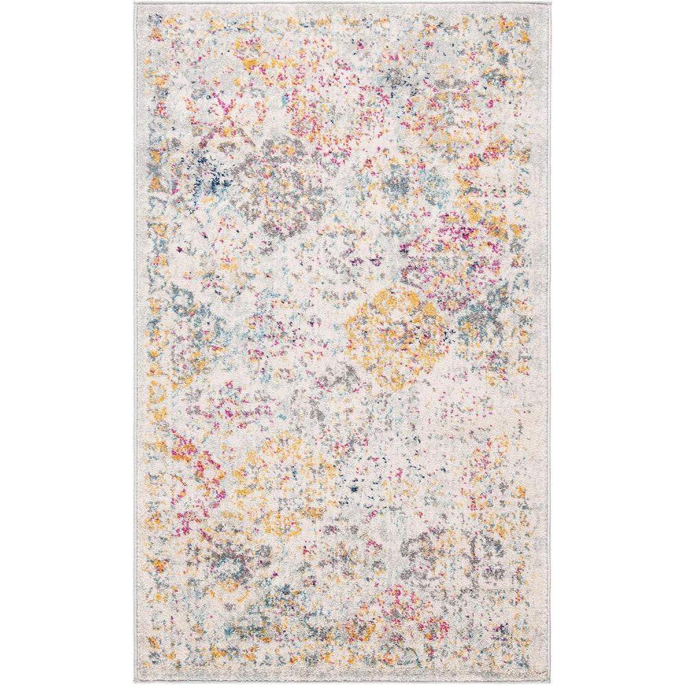 image:imageSAFAVIEH Area Rug 8x10 Madison Collection Large Cream amp Multi Boho Chic Distressed Design NonShedding amp Easy Cleaning Ideal for Living Room Bedroom Office Dining Space MAD611BGreyGold