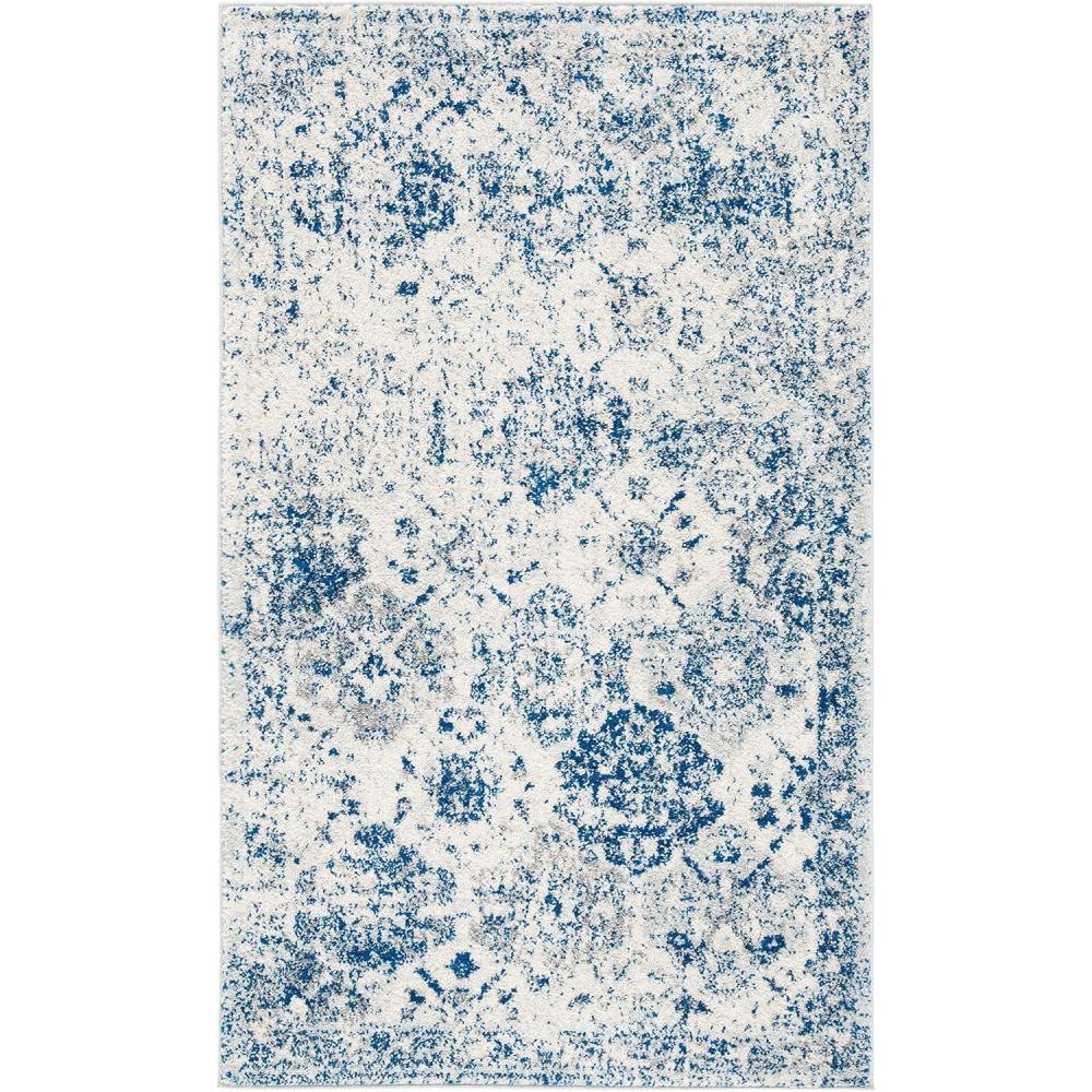image:imageSAFAVIEH Area Rug 8x10 Madison Collection Large Cream amp Multi Boho Chic Distressed Design NonShedding amp Easy Cleaning Ideal for Living Room Bedroom Office Dining Space MAD611BWhiteRoyal Blue