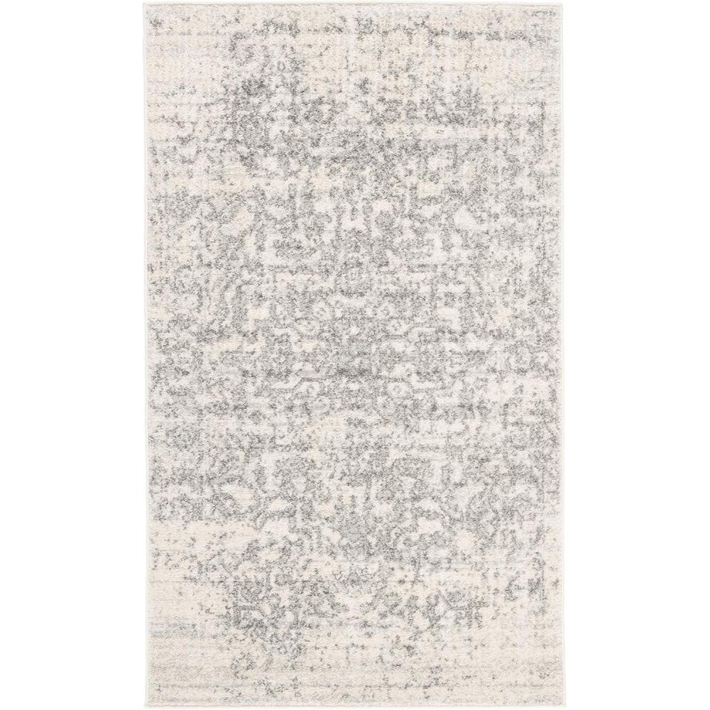 image:imageSAFAVIEH Area Rug 8x10 Madison Collection Large Cream amp Navy Snowflake Medallion Distressed Design NonShedding amp Easy Cleaning Ideal for Living Room Bedroom Office Dining Space MAD603DSilverIvory