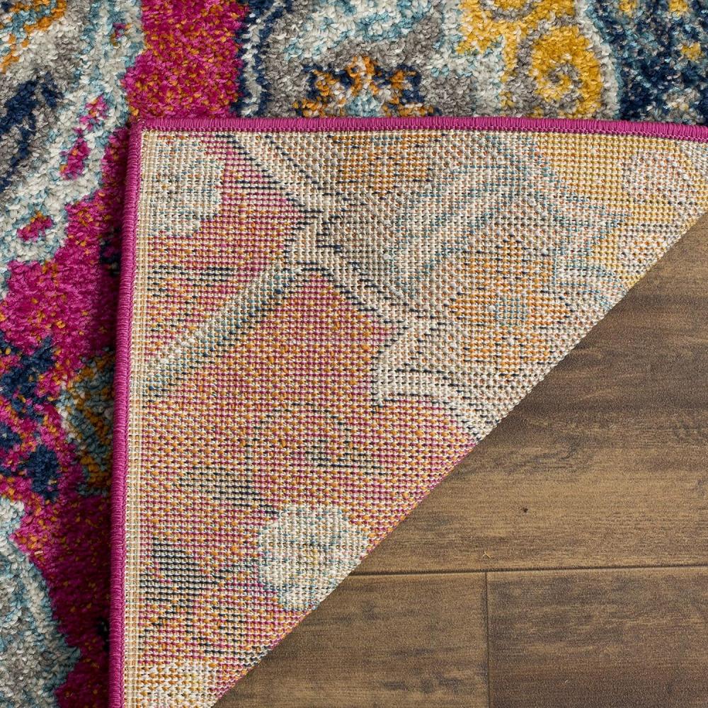 image:imageSAFAVIEH Area Rug 8x10 Madison Collection Large Cream amp Turquoise Boho Chic Glam Paisley Design NonShedding amp Easy Cleaning Ideal for Living Room Bedroom Office Dining Space MAD600EFuchsiaGold