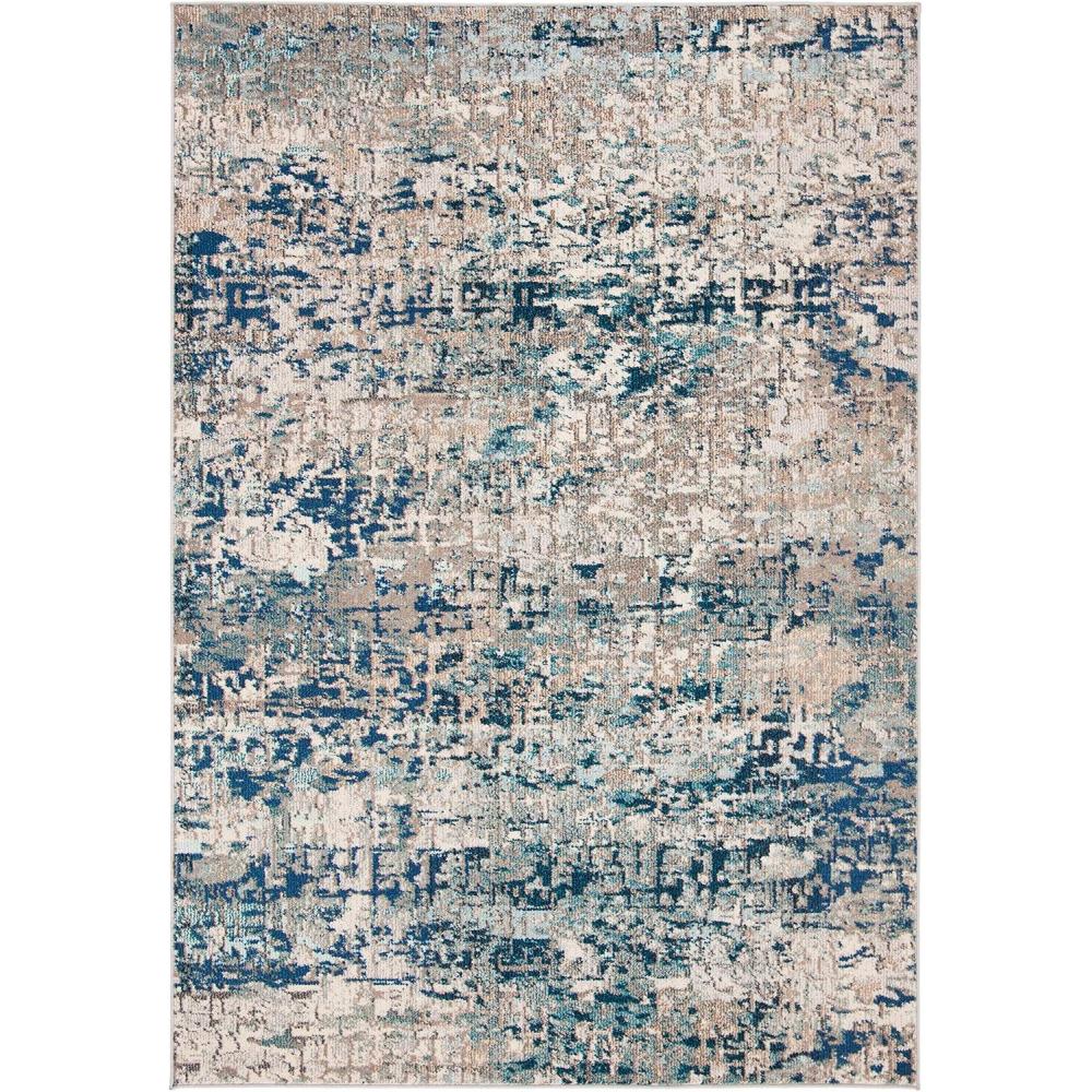 image:imageSAFAVIEH Area Rug 8x10 Madison Collection Large Grey amp Pink Modern Abstract Design NonShedding amp Easy Cleaning Ideal for Living Room Bedroom Office Dining Space MAD460AGreyBlue