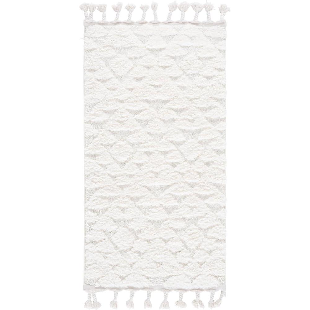 image:imageSAFAVIEH Area Rug 8x10 Moroccan Tassel Shag Collection Large Ivory amp Brown NonShedding amp Easy to Clean Plush HighLow Texture Ideal for Living Room Bedroom Dining Space MTS688AIvory