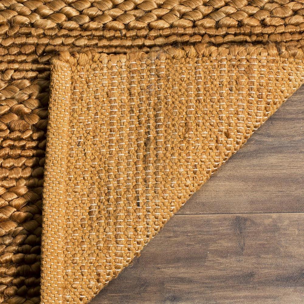 image:imageSAFAVIEH Area Rug 8x10  Natural Fiber Collection  Large  Bleach Handmade Jute Braided Woven Design Ideal for Living Room Bedroom NF212DGold