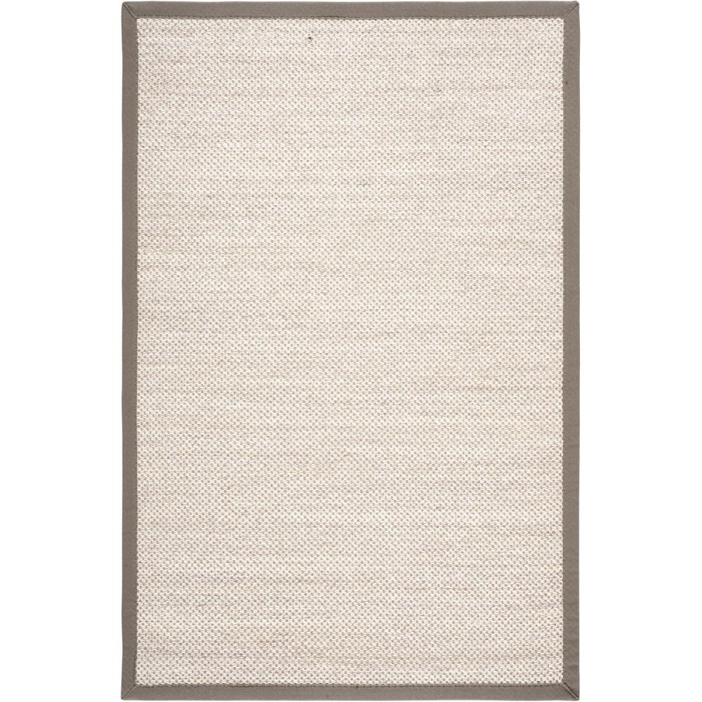 image:imageSAFAVIEH Area Rug 8x10  Natural Fiber Collection  Large  Marble amp Beige Sisal Woven Design with Border NF143CMarbleKhaki
