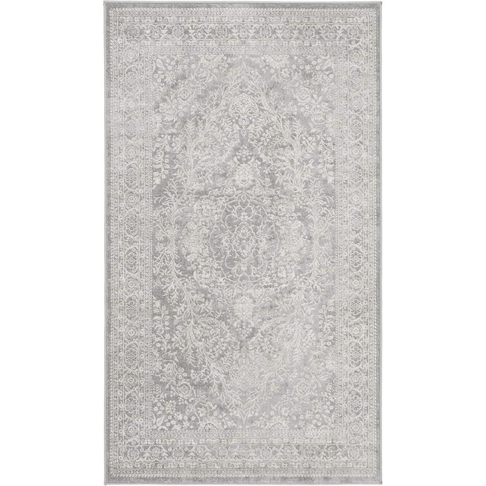 image:imageSAFAVIEH Area Rug 8x10  Reflection Collection  Large  Light Grey amp Cream NonShedding amp Easy Cleaning Ideal for Living Room Bedroom Dining Space RFT668GLight GreyCream
