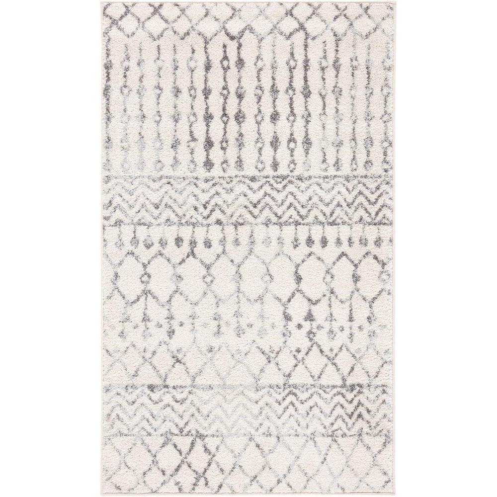 image:imageSAFAVIEH Area Rug 8x10 Tulum Collection Large Navy amp Ivory Moroccan Boho Distressed Design NonShedding amp Easy to Clean Ideal for Living Room Bedroom Dining Space TUL270NIvoryGrey