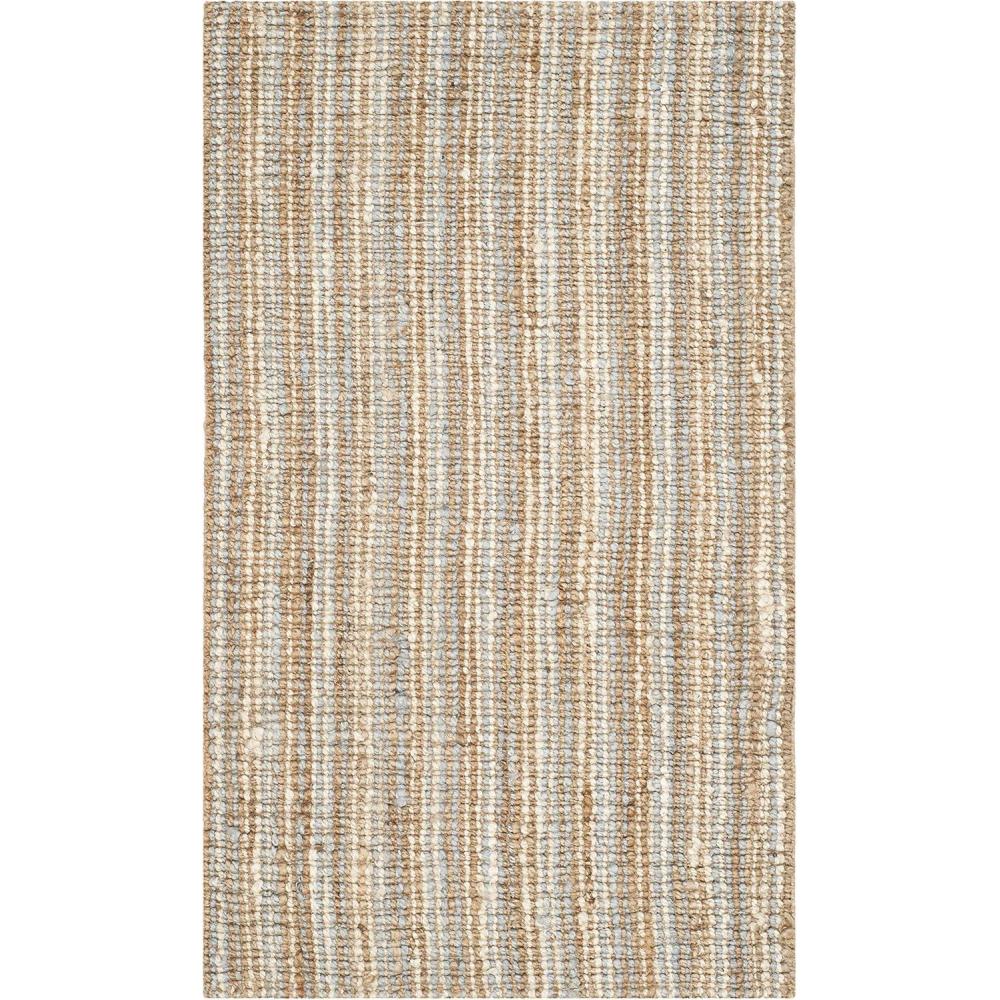 image:imageSAFAVIEH Area Rug 9x12 Natural Fiber Collection Large Natural Brown Handmade Jute Farmhouse Style Chunky Textured Thick Pile NF447AGreyNatural