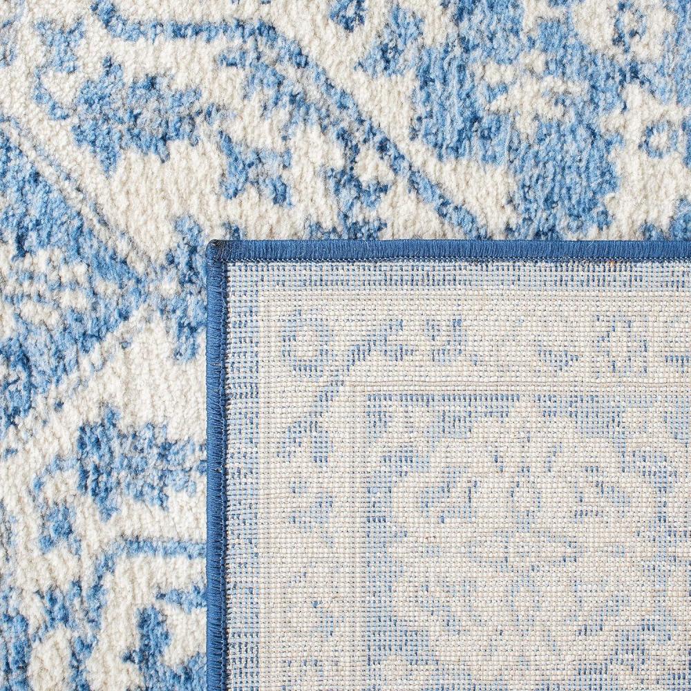 image:imageSAFAVIEH Brentwood Collection Area Rug 8 x 10 Navy amp Light Grey Medallion Distressed Design NonShedding amp Easy Care Ideal for High Traffic Areas in Living Room Bedroom BNT832MIvoryNavy