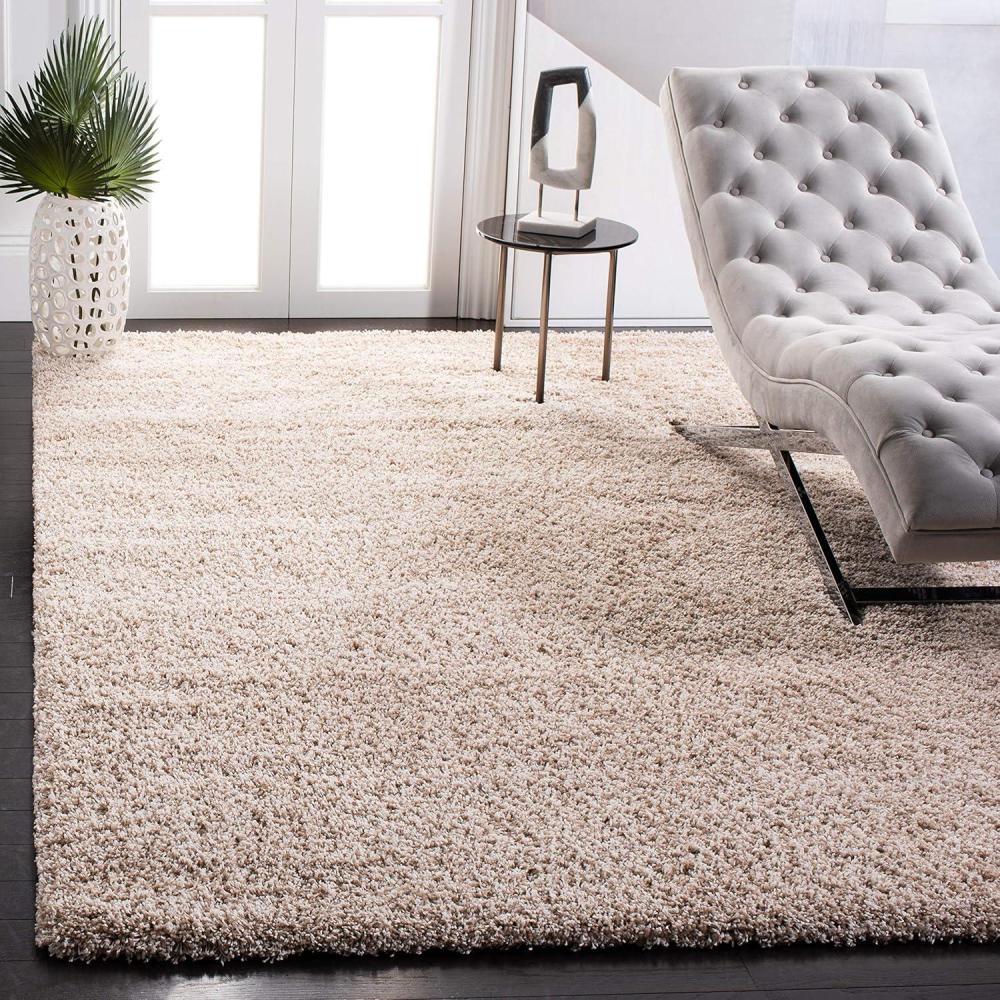 image:imageSAFAVIEH California Shag Collection Area Rug 53 x 76 Beige NonShedding amp Easy to Clean Ultra Plush Thick Pile Ideal for Living Room Bedroom Dining Space SG1511313Beige