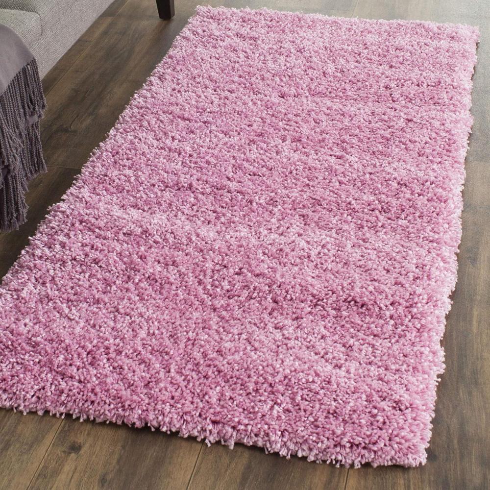 image:imageSAFAVIEH California Shag Collection Area Rug 53 x 76 Beige NonShedding amp Easy to Clean Ultra Plush Thick Pile Ideal for Living Room Bedroom Dining Space SG1511313Pink