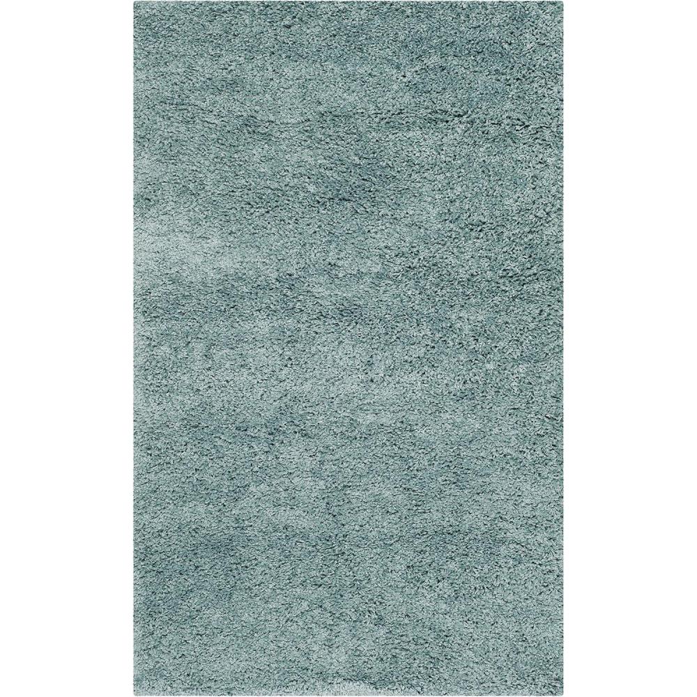 image:imageSAFAVIEH California Shag Collection Area Rug 53 x 76 Beige NonShedding amp Easy to Clean Ultra Plush Thick Pile Ideal for Living Room Bedroom Dining Space SG1511313Light Blue