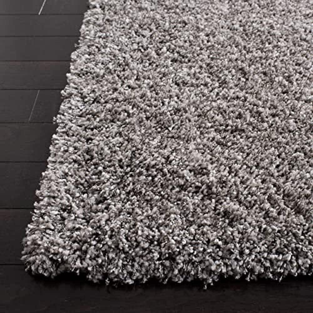 image:imageSAFAVIEH California Shag Collection Area Rug 53 x 76 Beige NonShedding amp Easy to Clean Ultra Plush Thick Pile Ideal for Living Room Bedroom Dining Space SG1511313Silver