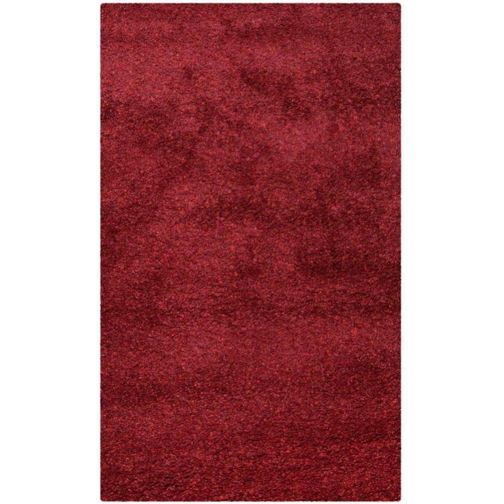 image:imageSAFAVIEH California Shag Collection Area Rug 53 x 76 Beige NonShedding amp Easy to Clean Ultra Plush Thick Pile Ideal for Living Room Bedroom Dining Space SG1511313Maroon